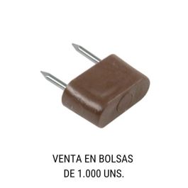 Herrajes Fab.Nacional Tope Dos Puntas Chad Marron (1.000 Unidades)