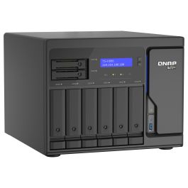 Qnap TS-H886-D1602-8G NAS Servidor 8 Bay (6x3.5" + 2x2.5") con Procesador Intel Xeon D-1622, 16GB RAM DDR4 ECC y 4 Puertos 2.5GbE