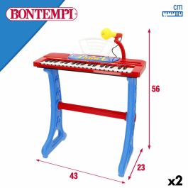 Teclado 37 Teclas Bontempi 43 x 56 x 23 cm (2 Unidades)