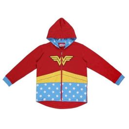 Sudadera con capucha cotton brushed wonder woman talla 6 años