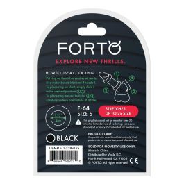 Anillo para el Pene Forto Negro S Ø 40 mm