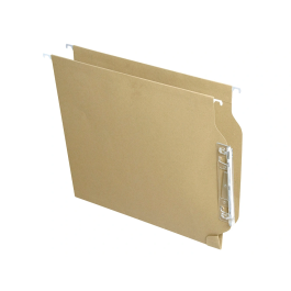 Fade Aku Kraft Carpeta Colgante Visor Lateral Cartulina A4 Lomo "V" Con Etiquetas -25U-