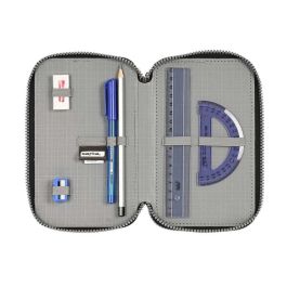 Safta Plumier Triple "Stone" 36 Piezas 12,5x19,5x5,5 cm