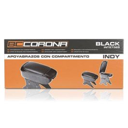 Abc Apoyabrazos Universal Negro Cs10 INT67325 para Coche con Compartimento y Portabebidas