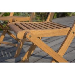 Juego de 2 sillas de jardín plegables Acacia FSC - 47 x 57,5 x H.89,5 cm