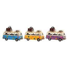Vehiculo Decoracion Vintage DKD Home Decor Azul Amarillo 7.5 x 11.5 x 17 cm (3 Unidades) Precio: 32.49999984. SKU: B18H9LVQT4
