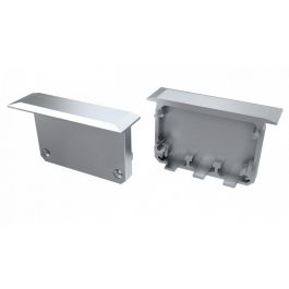 Tapón Final Perfil Tipo INSO Aluminio Blanco