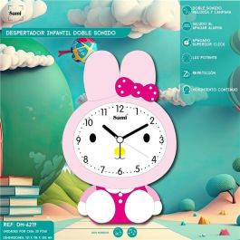 SAMI Despertador Infantil Muñeco Conejo con Melodía, Despertador Sami infantil muñeco conejo melodía/ca