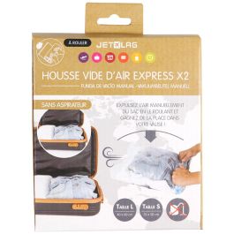 Jet Lag Juego de 2 Bolsas Vacío Maletas Reutilizables para Viaje S/L 35x50cm 40x60cm Precio: 2.50000036. SKU: B1GZ63MH2C