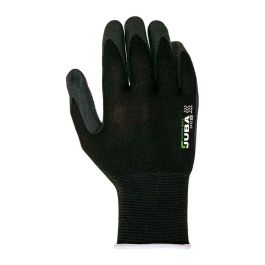 Juba Guante Agility® Dots Nylon/Licra con Nitrilo Foam y Puntos en Palma Negro/Rojo Talla 10 XL, Sin Costuras y Flexible