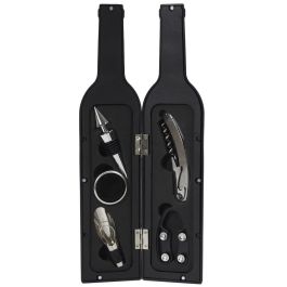 The Concept Factory Estuche de Vino 5 Piezas: Tapón, Sacacorchos, Vertedor, Collarín y Descapsulador