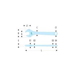 Facom SERIE 101 Llave Ajustable de Ajuste Rápido 12 Pulgadas con Mandíbulas Finas, Apertura Extra Ancha, Cuerpo Cromado Brillante y Graduación MM Facom SERIE 101 Llave Ajustable de Ajuste Rápido 12 Pulgadas con Mandíbulas Finas, Apertura Extra Ancha, Cuerpo Cromado Brillante y Graduación MM