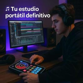 iDance Mini Mesa de Mezclas Tablet Portátil 2,2x24,5x14 cm