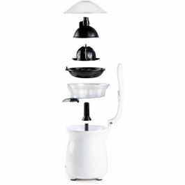 Domo DO9269J - Exprimidor de Cítricos con Palanca para Extracción de Zumo Rápida, 160W de Potencia, Jarra de 460ml, Color Blanco