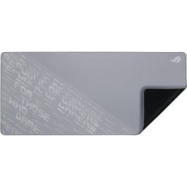 ASUS ROG 90MP03H0-BPUA00 Alfombrilla Gaming Scabbard II XXL Arctic Gray 900x400mm Antideslizante, Tela y Caucho, Resistente a Líquidos
