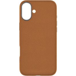 eSTUFF INFINITE VENICE Funda de cuero magnética para iPhone 16 - Marron - 86% plástico reciclado