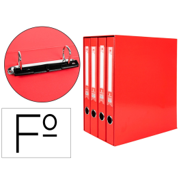 Liderpapel Módulo 4 archivadores folio 2 anillas mixtas 25mm rojo Precio: 17.5899999. SKU: B14PJW62V4