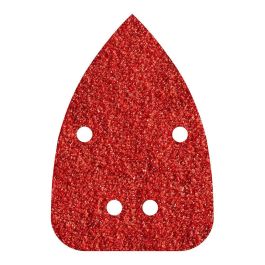 Wolfcraft Hojas de Lija Adhesivas Corindón Grano 120 Perforadas 96 x 136 mm Pack 10 uds