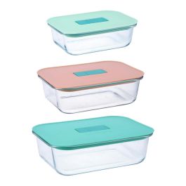 Set 3 Recipientes Vidrio Joy Luminarc 63-104-150 cL- 14-18-20,5 cm Precio: 21.6711. SKU: B1C6A7AMNA