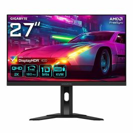 Gigabyte M27QA Monitor Gaming 27" QHD 2560x1440 SS-IPS, 180Hz, HDR400, FreeSync Premium, 0.5ms, 95% DCI-P3, Negro - 9DM27QA-00-1ABEK