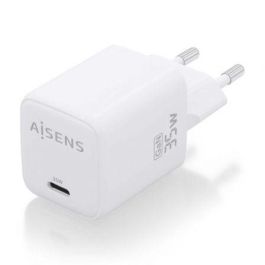 AISENS - CARGADOR GaN 35W, 1xUSB-C PD3.0 QC4.0, BLANCO
