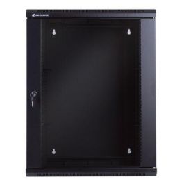 MicroConnect Armario mural de 19" 9HU Fondo 550mm, doble cuerpo, para CCTV y control de acceso, color negro RAL9004