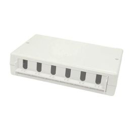 Lanview Caja de Superficie 6/12 Puertos para Conectores RJ45 Keystone Jack Panel de Parcheo para Redes Lanview Caja de Superficie 6/12 Puertos para Conectores RJ45 Keystone Jack Panel de Parcheo para Redes