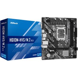 ASRock H610M-HVS/M.2 R2.0 Placa Base Intel H610 LGA 1700 para Core i3/i5/i7, DDR4, Micro ATX, 2 Ranuras DIMM Precio: 78.49999993. SKU: B14QLCJBQ7