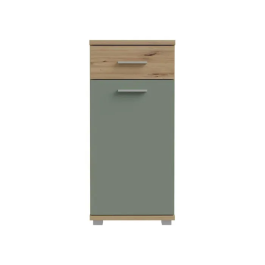 Forte Mueble de Baño FORTE Roble Artesanal / Verde Salvia 40,2 x 28,9 x 87,6 cm