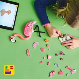 Lego Creator Juego de Construcción Flamenco Rosa Fauna Salvaje. Kit de Ladrillos para Recrear y Exhibir Animales, Edad 8+ Años