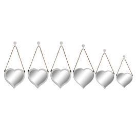 Juego de Espejos DKD Home Decor Scandi Cristal Blanco Polipropileno (26 x 3 x 26 cm) (2 Unidades) Precio: 40.49999954. SKU: B1424C3MQW