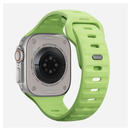 Nomad Sport Band para Apple Watch Series 9 / Ultra (46mm/49mm) - Glow - Correa Deportiva Ajustable de Caucho Verde Claro