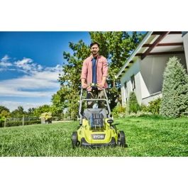 RYOBI Cortacésped inalámbrico MAX POWER 36V Power Assist Ø 40 cm Recogida y Mulching incl. Batería Litio+ 36V 5.0 Ah y Cargador 1.7A