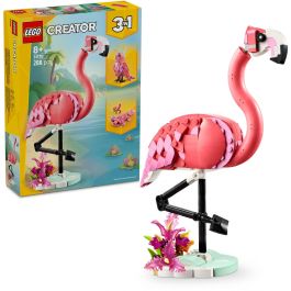 Lego Creator Juego de Construcción Flamenco Rosa Fauna Salvaje. Kit de Ladrillos para Recrear y Exhibir Animales, Edad 8+ Años