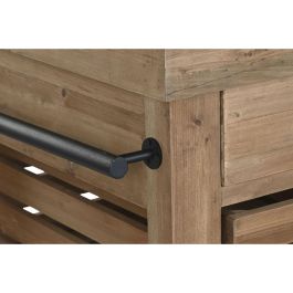 DKD Home Decor Isla Cocina Cottage de Abeto y Piedra Sinterizada Natural Negro con 3 Cajones y 1 Estantería 142x75x96cm DKD Home Decor Isla Cocina Cottage de Abeto y Piedra Sinterizada Natural Negro con 3 Cajones y 1 Estantería 142x75x96cm