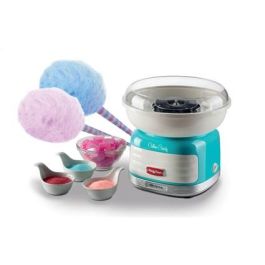 Ariete 2973/01 Máquina de Algodón de Azúcar Cotton Candy Azul, Diseño Retro Años 50