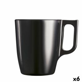 Taza Mug Luminarc Flashy Negro 250 ml Vidrio (6 Unidades) Precio: 24.95000035. SKU: B1EZVW5PL9