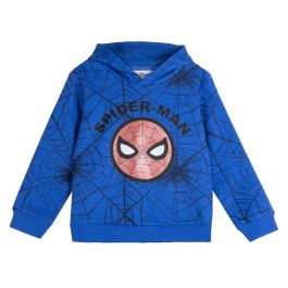 Cerdá Sudadera Spiderman 5 Años Capucha Cotton Brushed Azul Niño