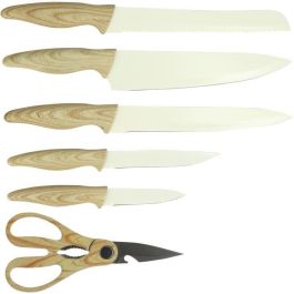 Bloque de cuchillos de 6 piezas - MENASTYL - 5041063 - Hoja de cerámica - Polipropileno - Crema Precio: 39.88999982. SKU: B1F9E6AZXQ