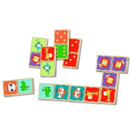 Cayro Domino Reversible de Madera para Niños | Juego de Mesa Infantil Ideal para 2 Años | Fichas Doble Cara