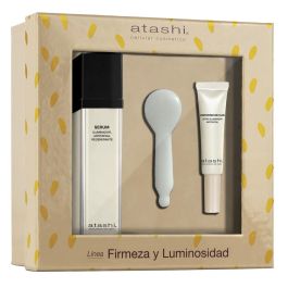 Atashi Set Sérum Firmeza y Luminosidad 3 pz (Sérum 50ml + Contorno Ojos 15ml + Gua Sha) Antiedad, Antimanchas, Piel Sensible Precio: 54.58999942. SKU: S05109352