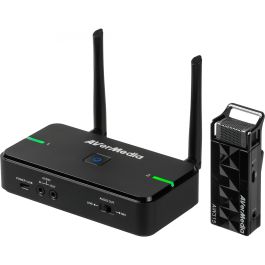 AVerMedia AW315-S Micrófono inalámbrico de mano para profesor, RF, alcance 20m, batería, 100-8000 Hz