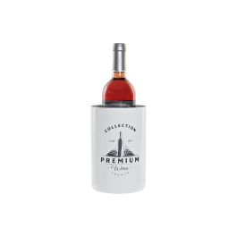 DKD Home Decor Enfriador Botellas de Vino Inox, Blanco Plateado. Colección Premium Wines. Medidas 12x12x18 cm