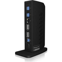 ICY BOX IB-DK2252AC Dockingstation Notebook – Base USB-C con HDMI, DisplayPort, Ethernet, Lector de Tarjetas y Carga PD