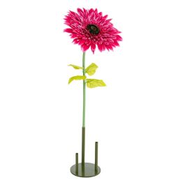 Flor Gerbera Fucsia Artificial 60 X 60 X 150 cm