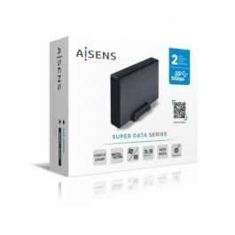 Aisens Caja Externa 3.5" Ase-3530B SATA a USB 3.0-USB 3.1 Gen1 Negro para Discos Duros de 3.5"