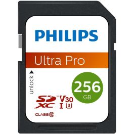 Philips XC Card 256GB Clase 10 UHS-I U3 V30 A1 Tarjeta de Memoria SDXC Precio: 81.50000012. SKU: B13C6NDGMH