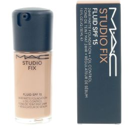 MAC Studio Fix Fluid SPF15 #NW25 30 ml Base de Maquillaje Cobertura Media-Alta Acabado Mate 24h