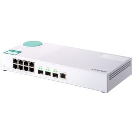 QNAP QSW-308-1C Switch Ethernet No Administrado con 8 Puertos Gigabit y 2 Ranuras SFP+ 10G