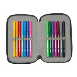 Safta Plumier Escolar Triple 37 Piezas Real Madrid 1ª Equipación 25/26 195x125x55 mm Safta Plumier Escolar Triple 37 Piezas Real Madrid 1ª Equipación 25/26 195x125x55 mm